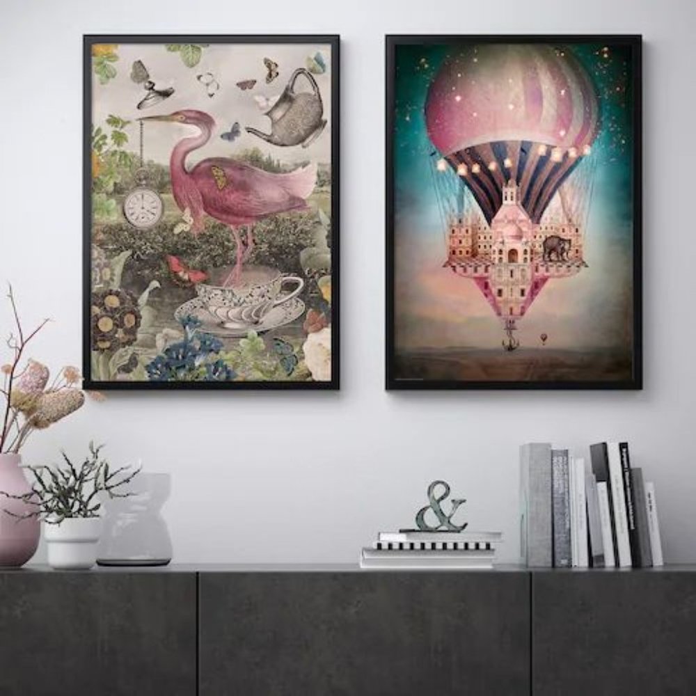 NWT IKEA Fantasy Print - Hot Air Balloon